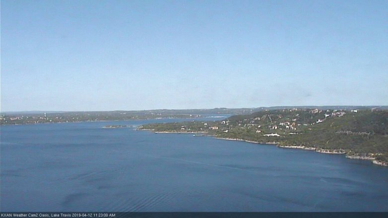 Lake Travis webcam, April 12, 2019 10:25 AM CT