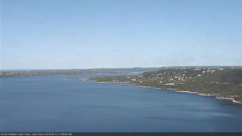 Lake Travis webcam, April 12, 2019 10:40 AM CT