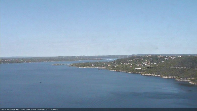 Lake Travis webcam, April 12, 2019 11:10 AM CT