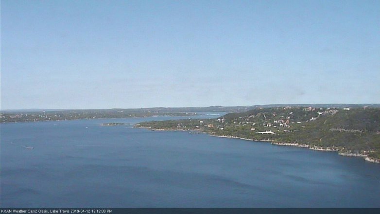 Lake Travis webcam, April 12, 2019 11:15 AM CT