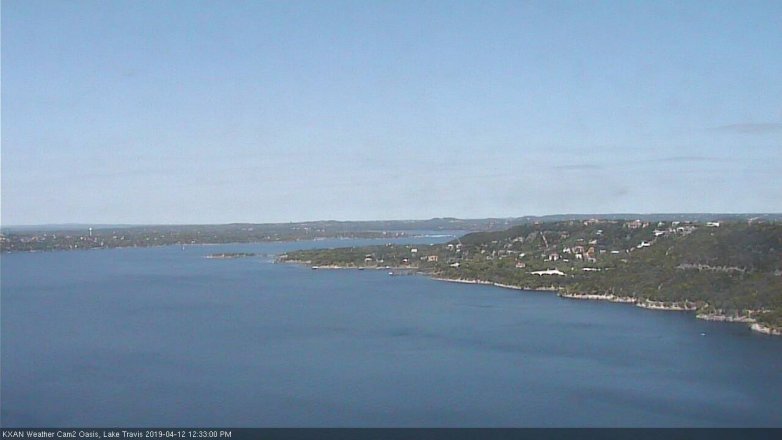 Lake Travis webcam, April 12, 2019 11:35 AM CT