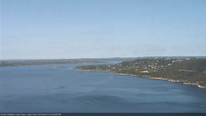 Lake Travis webcam, April 12, 2019 12:05 PM CT