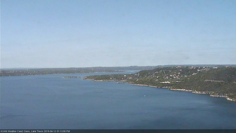Lake Travis webcam, April 12, 2019 12:15 PM CT