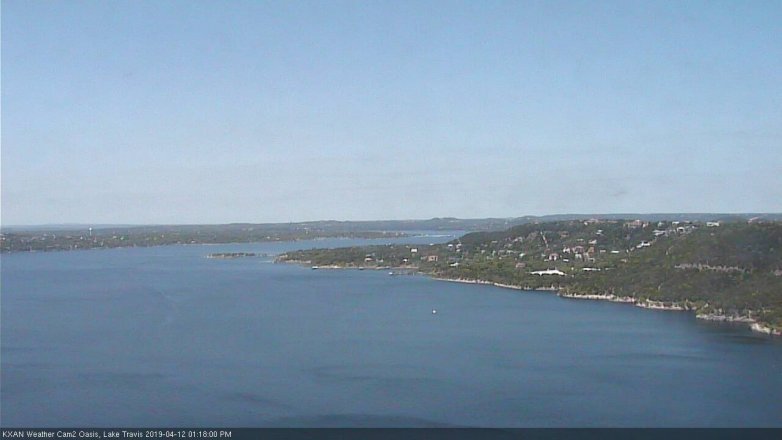 Lake Travis webcam, April 12, 2019 12:20 PM CT