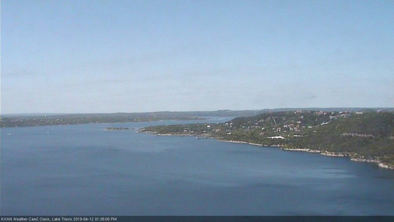 Lake Travis webcam, April 12, 2019 12:40 PM CT