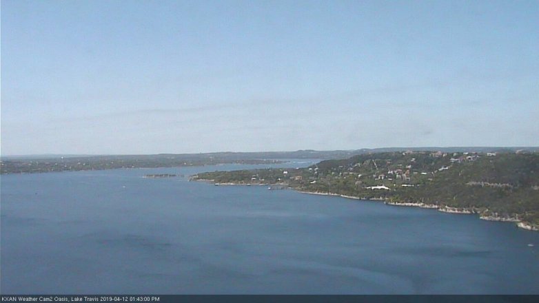 Lake Travis webcam, April 12, 2019 12:45 PM CT