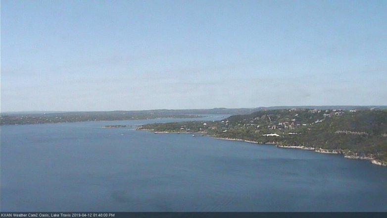 Lake Travis webcam, April 12, 2019 12:50 PM CT