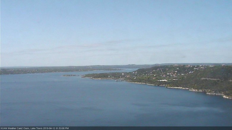 Lake Travis webcam, April 12, 2019 12:55 PM CT