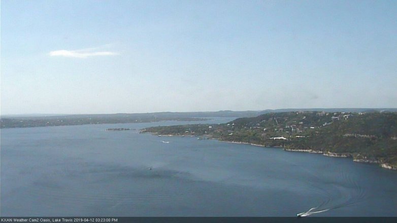 Lake Travis webcam, April 12, 2019 2:25 PM CT