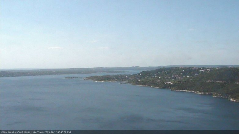 Lake Travis webcam, April 12, 2019 2:45 PM CT