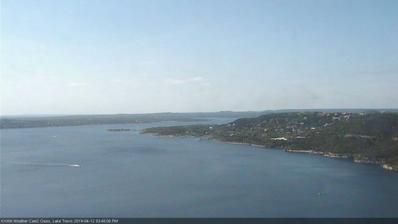 Lake Travis webcam, April 12, 2019 2:50 PM CT