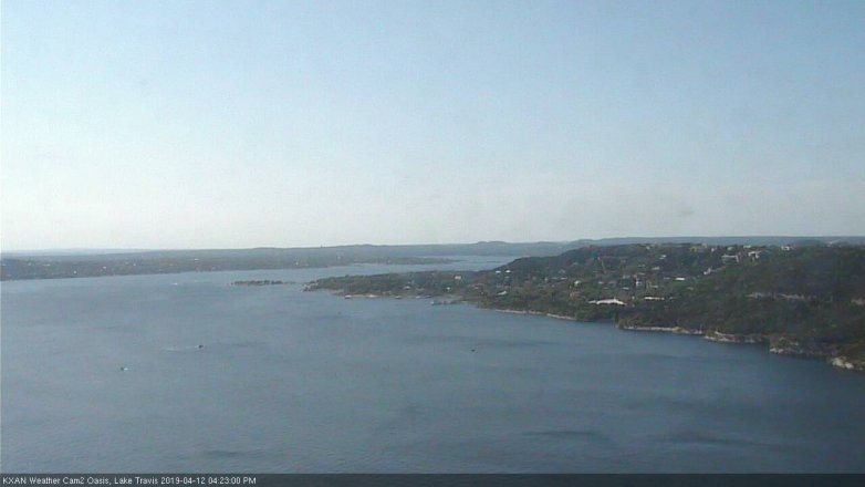 Lake Travis webcam, April 12, 2019 3:25 PM CT