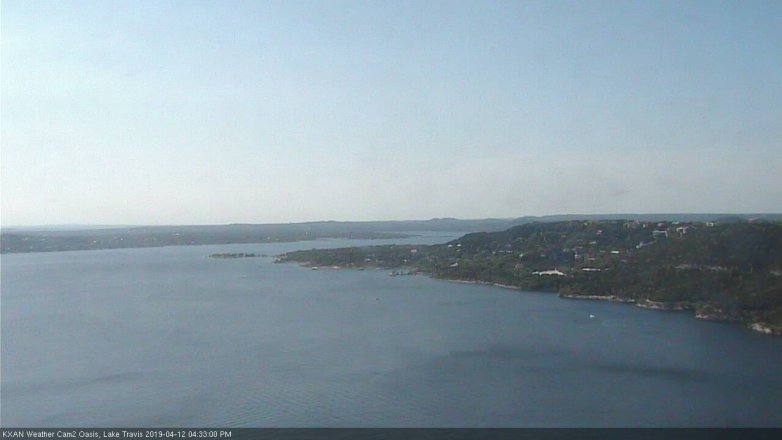 Lake Travis webcam, April 12, 2019 3:35 PM CT