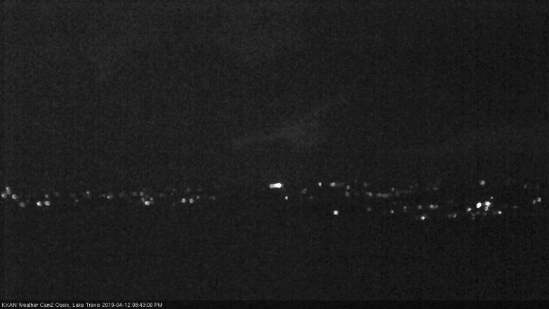 Lake Travis webcam, April 12, 2019 7:45 PM CT