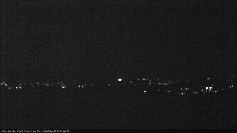 Lake Travis webcam, April 12, 2019 7:55 PM CT