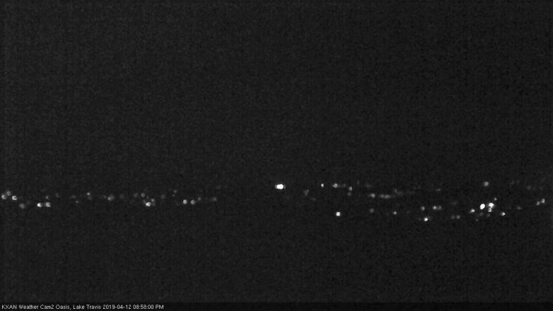 Lake Travis webcam, April 12, 2019 8:00 PM CT