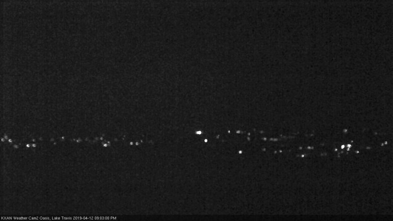 Lake Travis webcam, April 12, 2019 8:05 PM CT