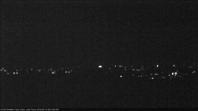 Lake Travis webcam, April 12, 2019 8:15 PM CT