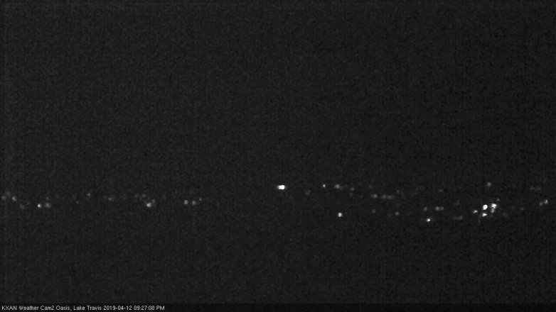 Lake Travis webcam, April 12, 2019 8:30 PM CT