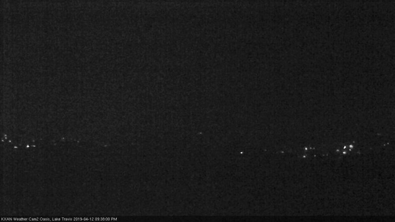 Lake Travis webcam, April 12, 2019 8:40 PM CT