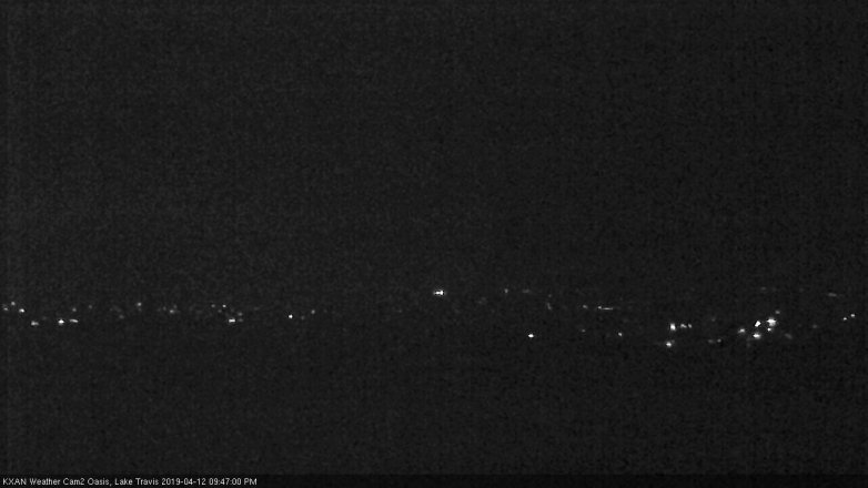 Lake Travis webcam, April 12, 2019 8:50 PM CT