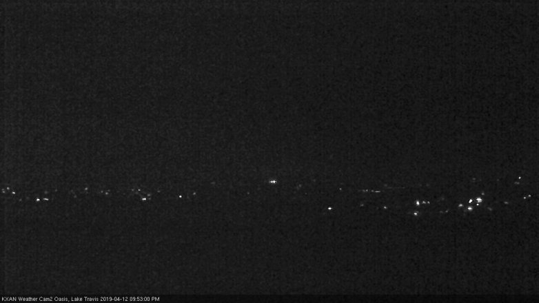 Lake Travis webcam, April 12, 2019 8:55 PM CT