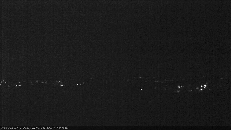 Lake Travis webcam, April 12, 2019 9:05 PM CT