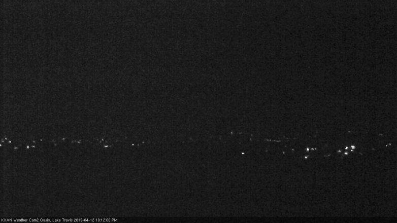 Lake Travis webcam, April 12, 2019 9:15 PM CT