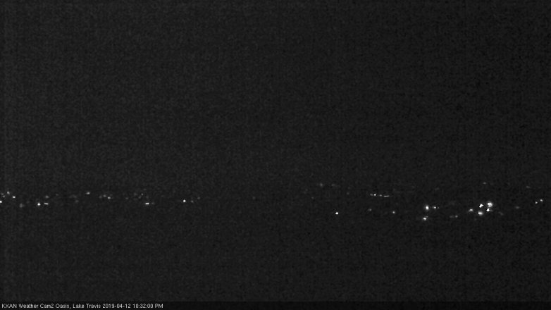 Lake Travis webcam, April 12, 2019 9:35 PM CT