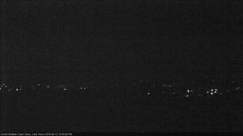 Lake Travis webcam, April 12, 2019 9:40 PM CT