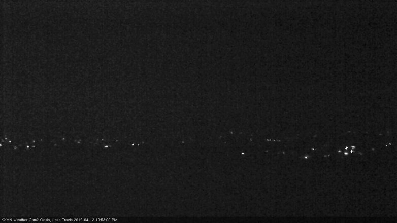 Lake Travis webcam, April 12, 2019 9:55 PM CT