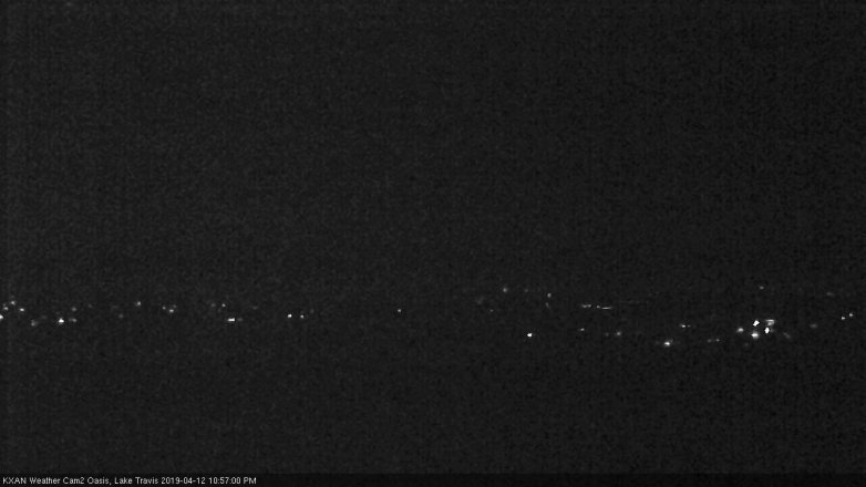 Lake Travis webcam, April 12, 2019 10:00 PM CT