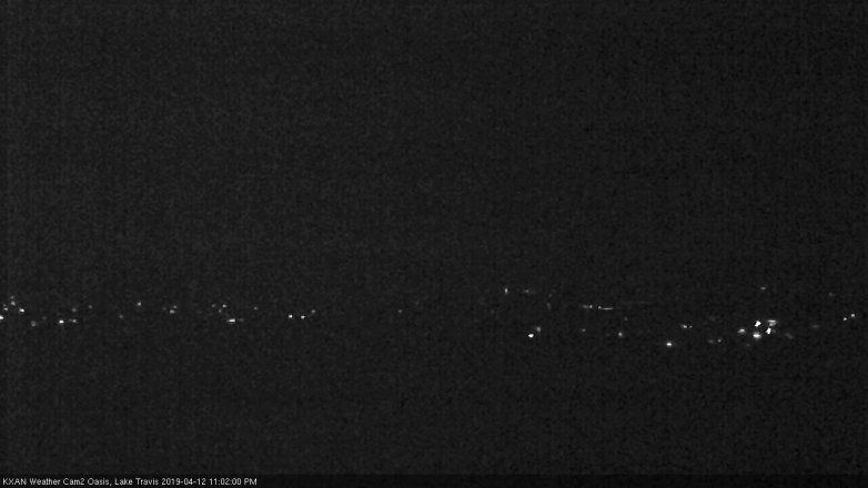 Lake Travis webcam, April 12, 2019 10:05 PM CT
