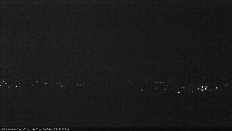 Lake Travis webcam, April 12, 2019 10:15 PM CT