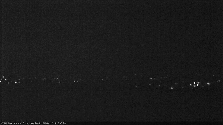 Lake Travis webcam, April 12, 2019 10:20 PM CT