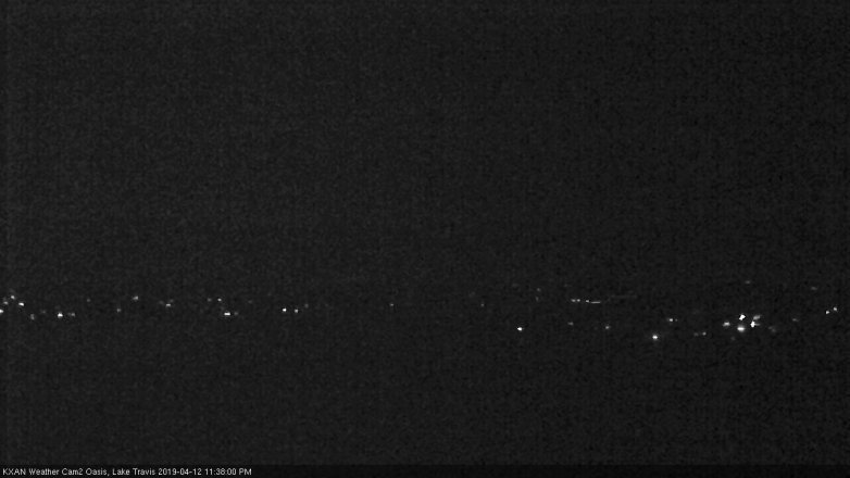 Lake Travis webcam, April 12, 2019 10:40 PM CT