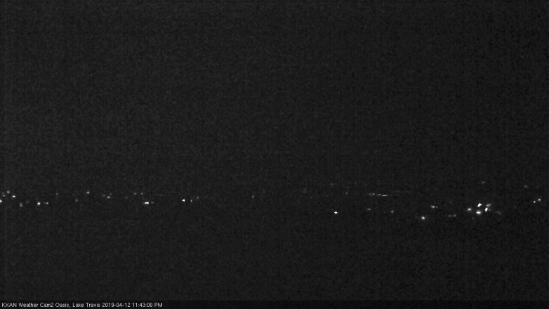 Lake Travis webcam, April 12, 2019 10:45 PM CT
