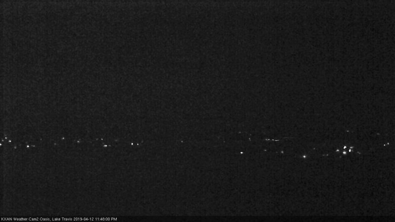 Lake Travis webcam, April 12, 2019 10:50 PM CT