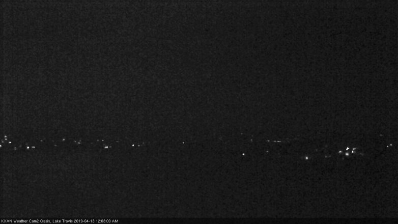 Lake Travis webcam, April 12, 2019 11:05 PM CT
