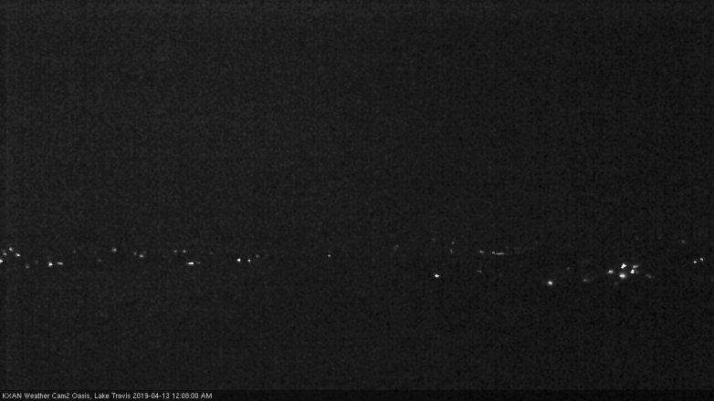 Lake Travis webcam, April 12, 2019 11:10 PM CT