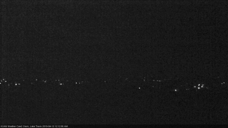 Lake Travis webcam, April 12, 2019 11:15 PM CT