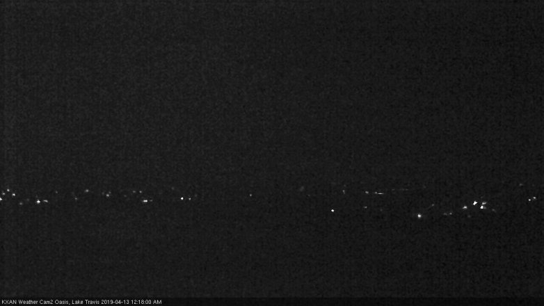 Lake Travis webcam, April 12, 2019 11:20 PM CT