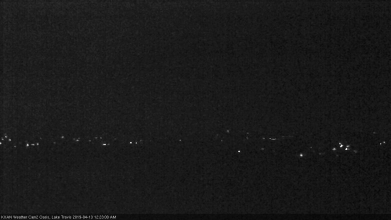 Lake Travis webcam, April 12, 2019 11:25 PM CT