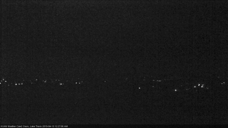 Lake Travis webcam, April 12, 2019 11:30 PM CT