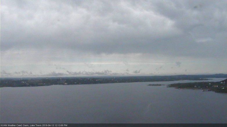 Lake Travis webcam, April 13, 2019 11:15 AM CT