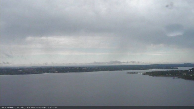 Lake Travis webcam, April 13, 2019 11:20 AM CT