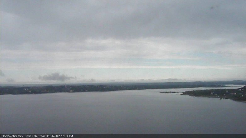 Lake Travis webcam, April 13, 2019 11:25 AM CT