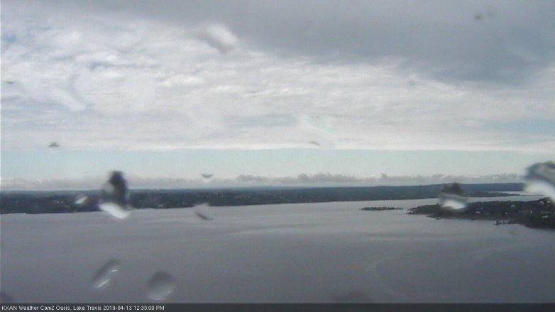 Lake Travis webcam, April 13, 2019 11:35 AM CT
