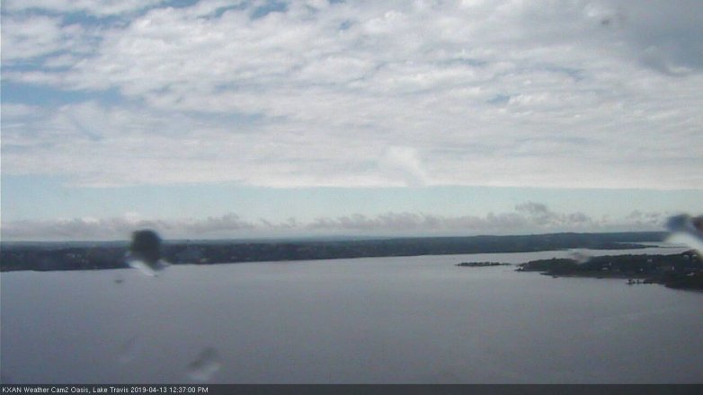 Lake Travis webcam, April 13, 2019 11:40 AM CT