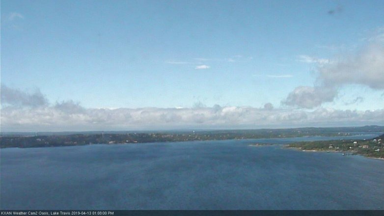 Lake Travis webcam, April 13, 2019 12:10 PM CT